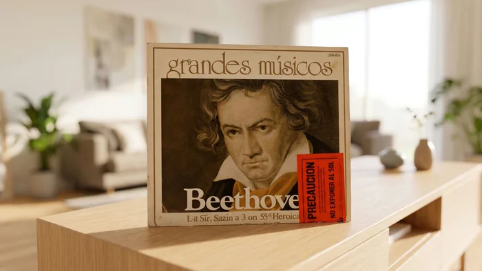 Tapa de «Los Grandes Músicos (Edición Completa)» — Ludwig van Beethoven, sello Viscontea