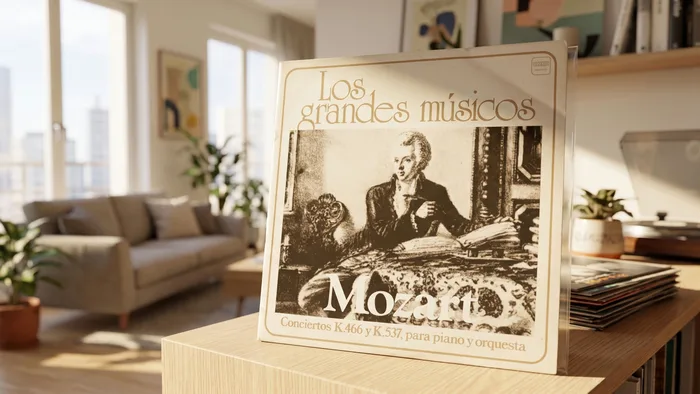 Tapa de «Los Grandes Músicos (Edición Completa)» — Wolfgang Amadeus Mozart, sello Viscontea